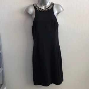 NWOT EXPRESS Black Dress Silver beads Size 4
